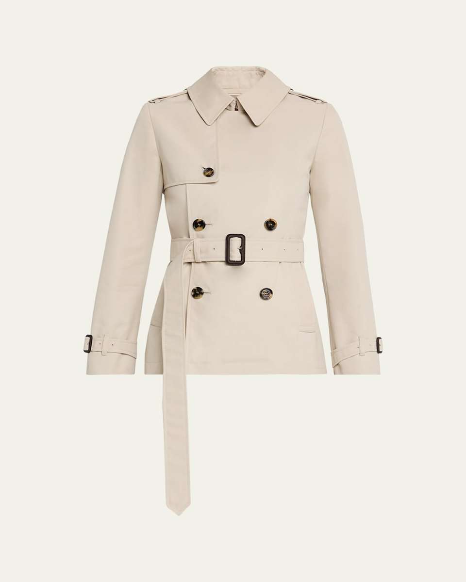 Belted Short Trench-Coat